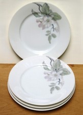SET: 4 (!) Teller ROSENTHAL " Else / Pomona " um 1900 APFELBLÜTEN Jugendstil