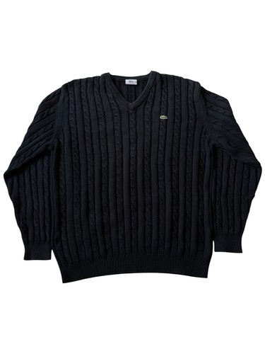 Lacoste strickpullover schwarz - strickpullover,