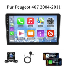 32GB Autoradio Für Peugeot 407 2004-2011 Carplay Android 13.0 GPS Navi Wifi +Kam