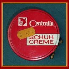 alte CENTRALIN Schuhcreme Dose,rotbraun,Blechdose,Sammeldose,Sammeln,um 1970