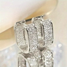 Zirkonia Ohrringe Creolen für