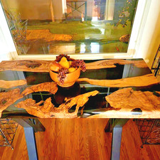 Live Edge Epoxidharz Kaffee