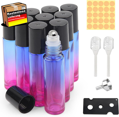 Set aus blauen - 6, glasflaschen
