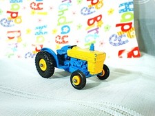 Matchbox Nr. 39 (7) Ford Tractor Regular 1967 Lesney Blau Gelb Bastler