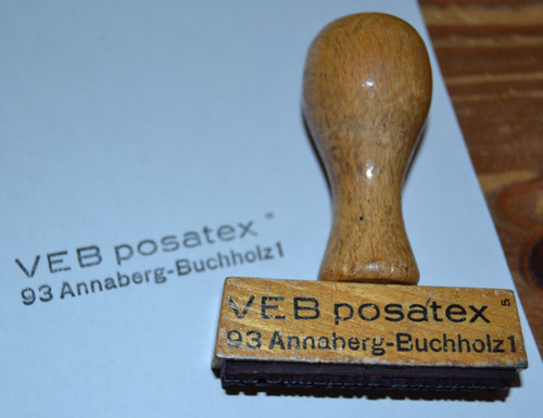 Alter ddr holzstempel veb - alter,