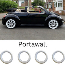 16" Whitewall Reifenring Set