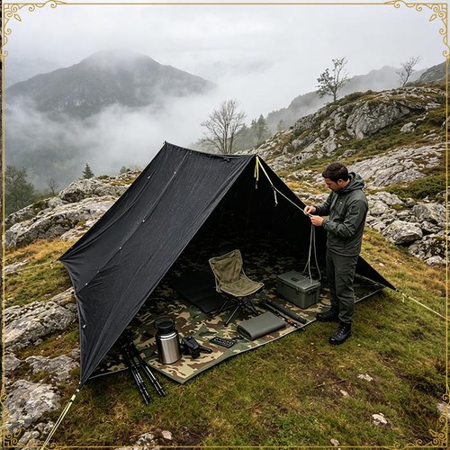 Tarp 3x3m wasserdicht - tarp,
