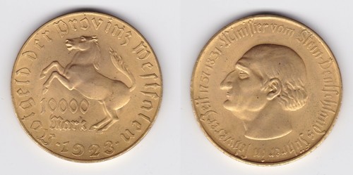 10000 mark notgeld der - mark, provinz