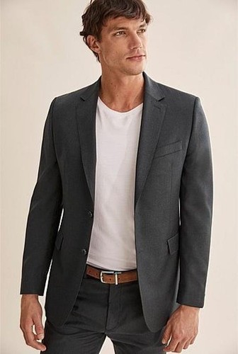 Men balmain blazer grey - blazer, wool