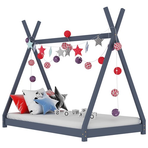 Vidaxl kinder bettgestell - vidaxl, grau