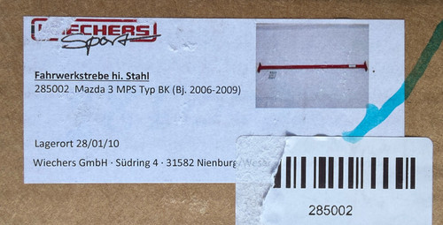 Wiechers fahrwerksstrebe stahl - fahrwerksstrebe,
