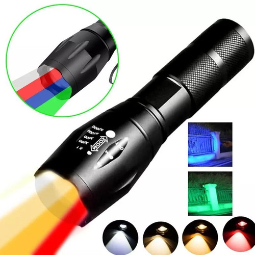 Jagd taschenlampe rot blau - taschenlampe,