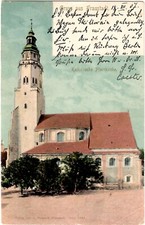 AK Fraustadt - Katholische Pfarrkirche - coloriert, gel.1907 , Posen, Schlesien