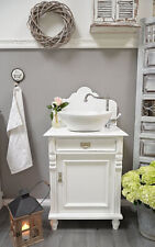 Land & Liebe - weißer Shabby-Chic-Waschtisch mit Aufsatz