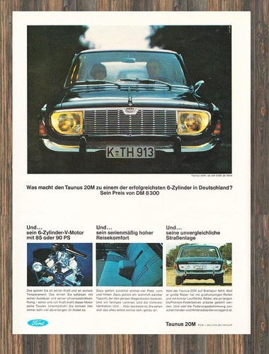 Ford taunus 20m reklame - ford,