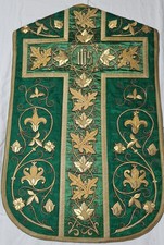 GRÜNES MESSGEWAND VELUM STOLA