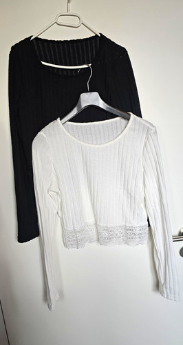 2er set damen crop top - 2er-set,
