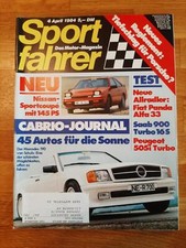 Sportfahrer 04/1984 Saab 900