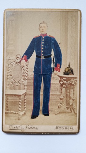 Regensburg portrait cdv soldat - regensburg,