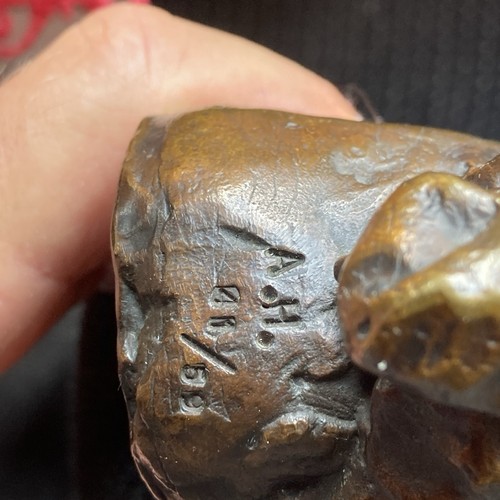 Bronzefigur von hrdlicka - bronzefigur,