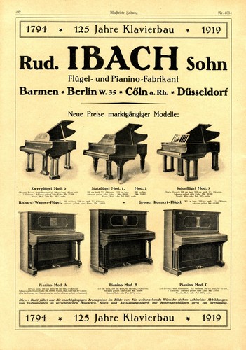 Ibach klavier barmen - barmen, xl