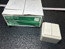 Neu 10 Stk. JUNG Serienschalter 605 A Aufputz weiß Schalter
