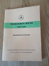 MERCEDES Ponton Typ 219 Betriebsanleitung / Handbuch