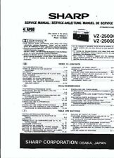 Sharp  Service Manual für VZ-2500 H-E Copy