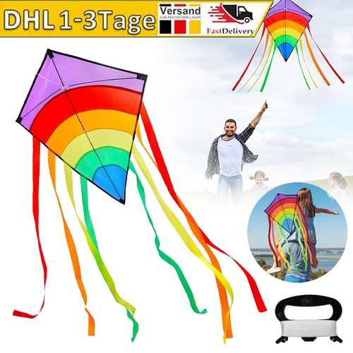 Drachen regenbogen einleiner - regenbogen,