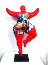 Rote Nana-Figur "Silk" 33cm