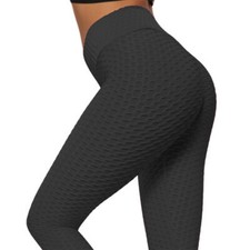 Anti Cellulite Yoga Hose Damen Leggings Kompression Push Up Fitness Gym Leggins