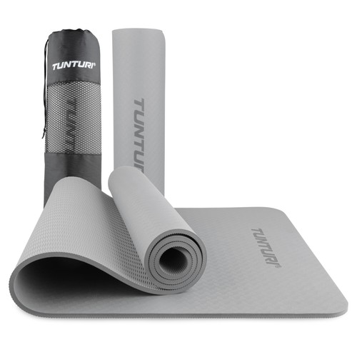 Tunturi yogamatte 8mm grau - yogamatte,