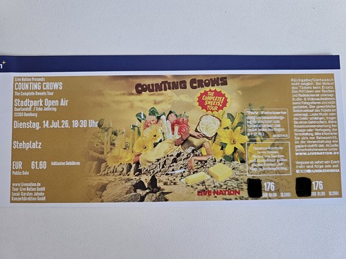 Ein ticket counting crows - ticket,