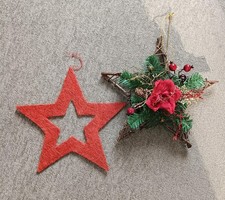 2 Dekosterne Weihnachtsdeko