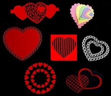 SALE: "Herz" - Bordüre, Rahmen, Spitze, Stanzschablonen/ Cutting & NEGATIV- Cut