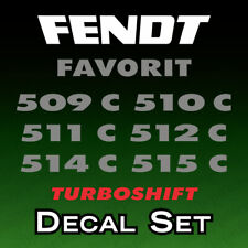 Fendt 509 C, 510 C, 510 C, 511 C, 512 C, 514 C, 515 C Traktor Aufkleber Decal