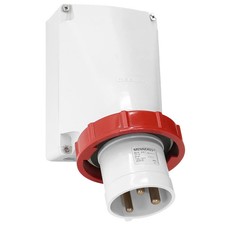 MENNEKES 1217 Wandgerätestecker, 3-polig, 63A, 9h, 400V, IP67