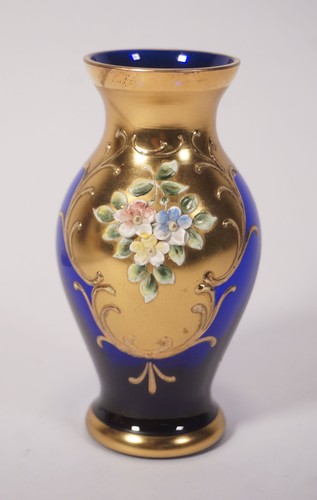 Vintage bohemia prunkvase - vintage,