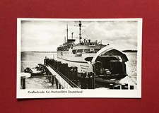 Foto AK GROSSENBRODE um 1955 Kai mit Hochseefähre Deutschland  ( 61186