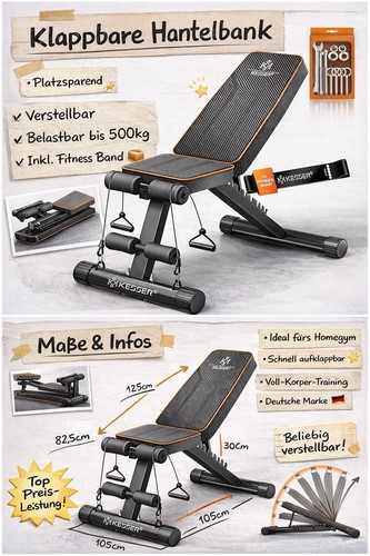 Kesser hantelbank klappbar - kesser®,