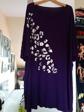 Longshirt/Kleid Von Yours Gr 58 60 Pasdt Auch 62 64 Lila Silber Gemustert Guter 