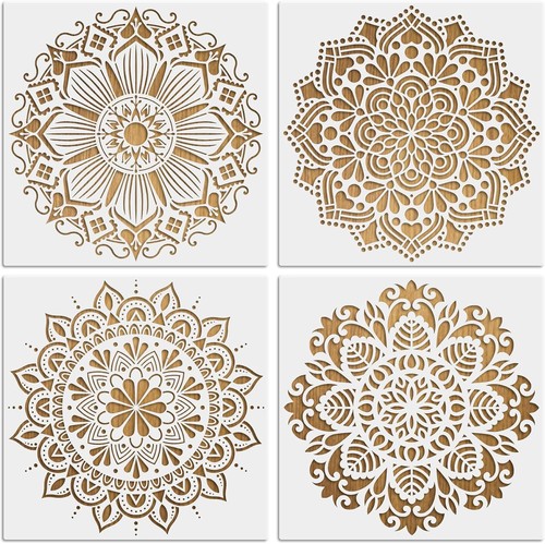 Mandala schablonen set - mandala, 4