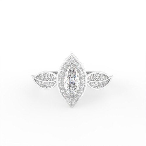 14k gelbgold marquise - gelbgold,