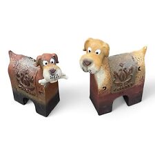 Deko Hunde Figuren Resin niedlich ca. 10-11 cm, Hund mit Knochen, Tierfigur Set