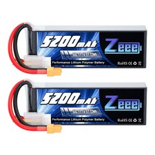 2x Zeee 3S 5200mAh 11.1V Lipo