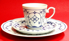 3-tlg. Kaffee-Gedeck Original Indischblau Winterling / Tasse, Untertasse, Teller