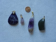 4  Anhänger Halbedelsteine