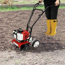 Gartenfräse Benzin 30 cm Arbeitsbreite 52 cc Acker Boden Motor Fräse Hacke