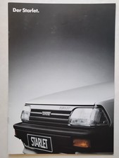 Auto Prospekt A4 Toyota Starlet, mit extra Datenblatt, 1988, 10 Seiten