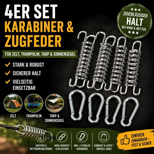 4er set karabiner - 4er, und